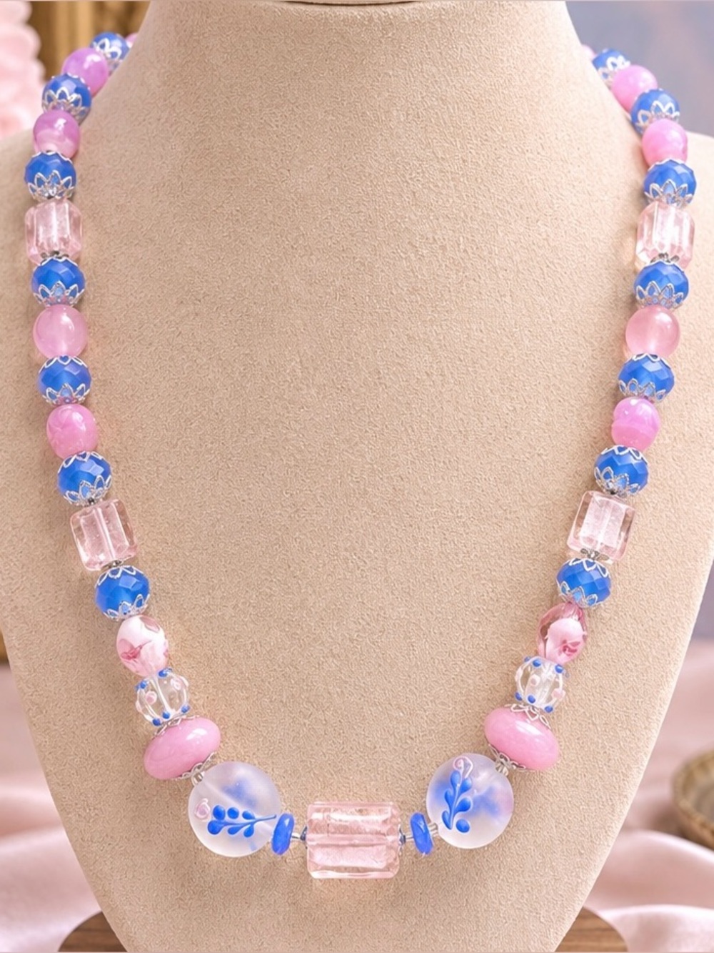 Handmade Lampwork and Czech Glass Necklace